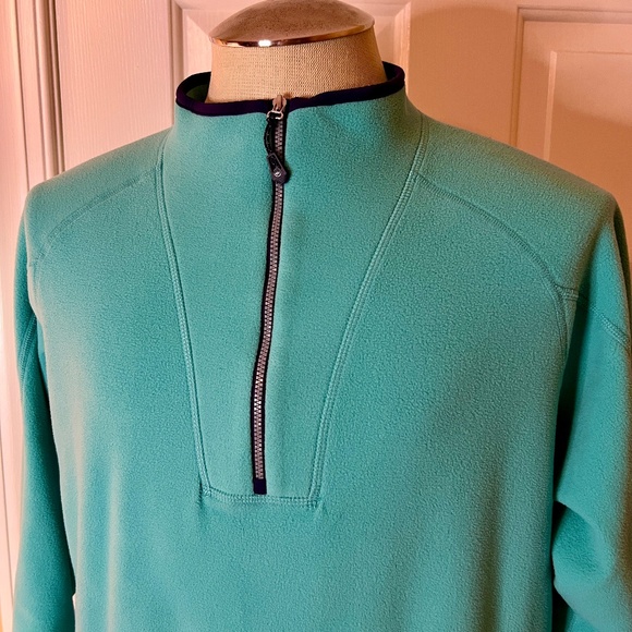 EUC Men's Peter Millar Lily Pad Thermal Flow Micro Fleece Half Zip Size LARGE - Picture 6 of 8